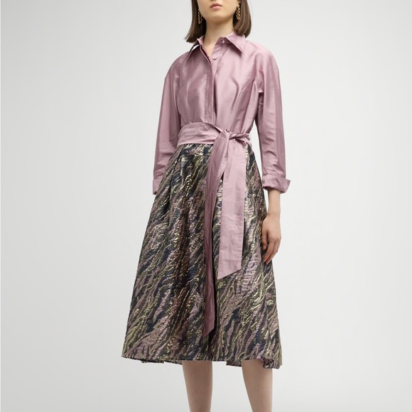 Mauve Shirtdress Teri Jon by Rickie Freeman - Picture 1 of 2